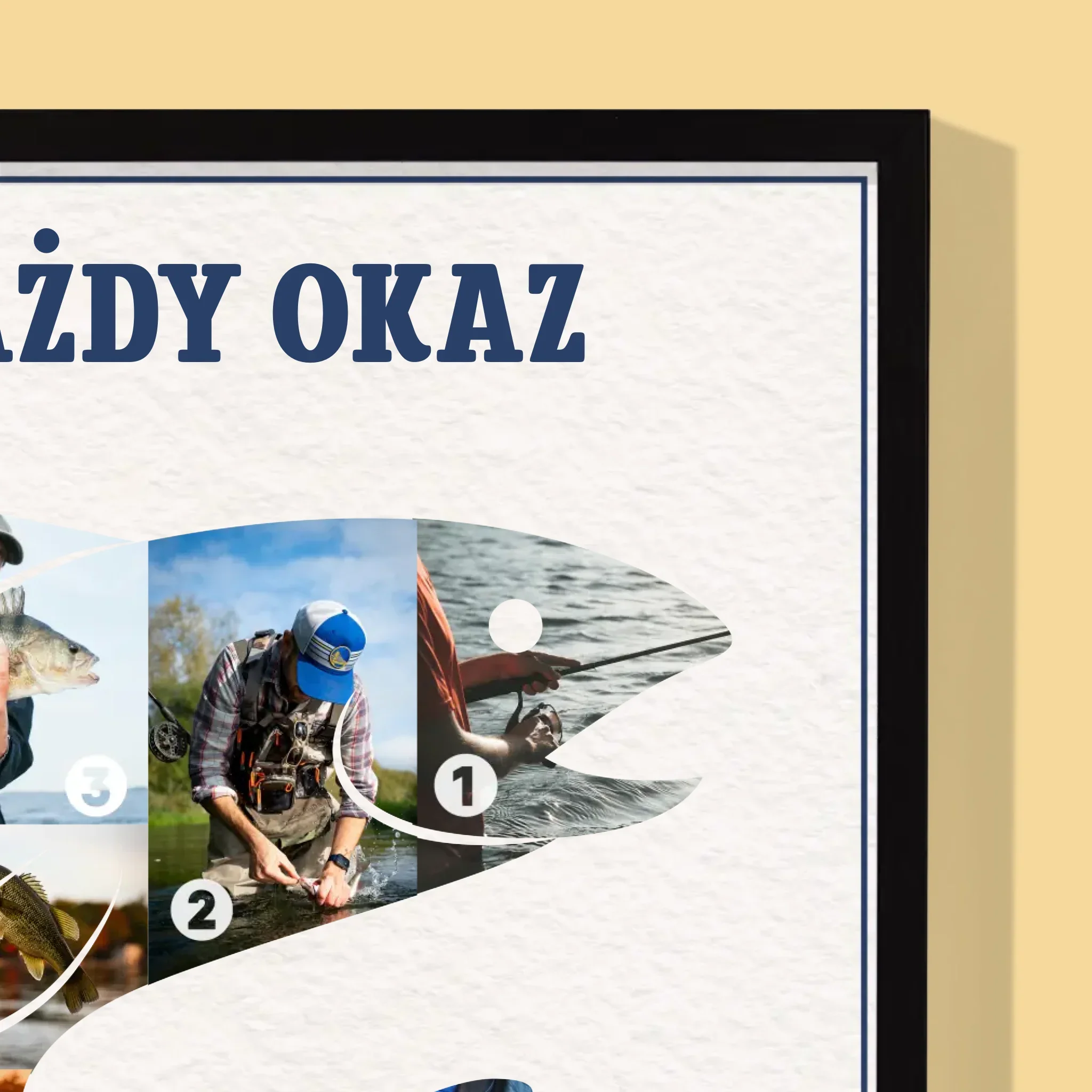 Kształt Ze Zdjęć: Okaz Wędkarza - Wydruk Obramowany - Image 6