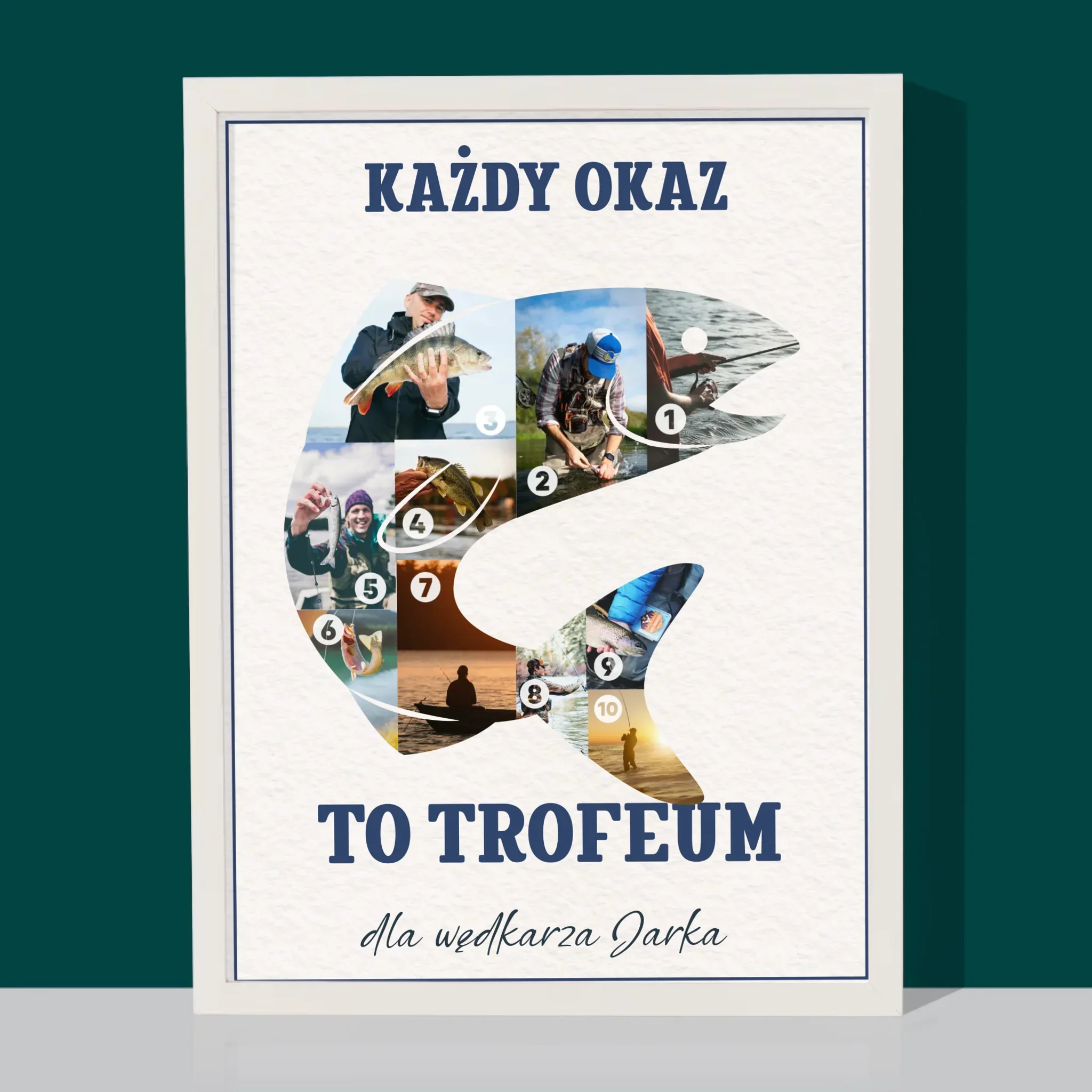 Kształt Ze Zdjęć: Okaz Wędkarza - Wydruk Obramowany - Image 8