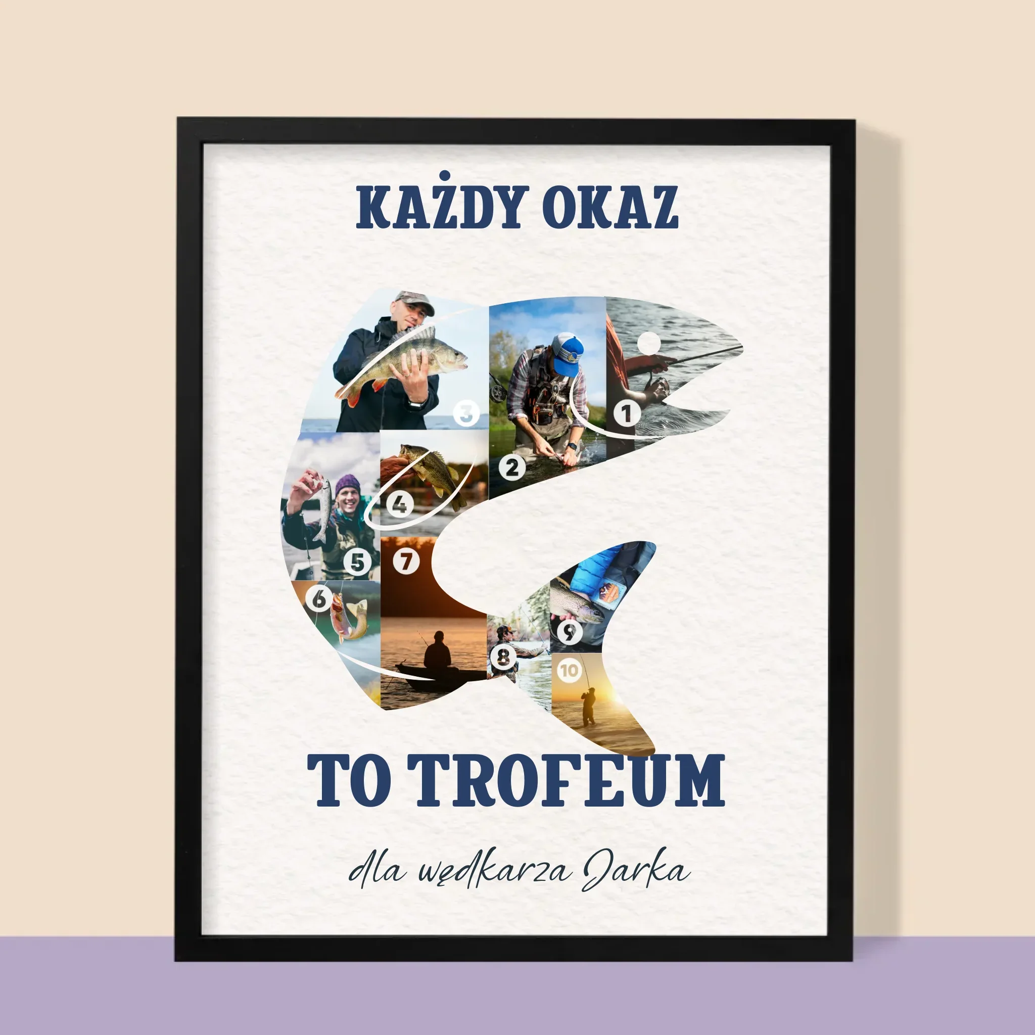 Kształt Ze Zdjęć: Okaz Wędkarza - Wydruk Obramowany - Image 9
