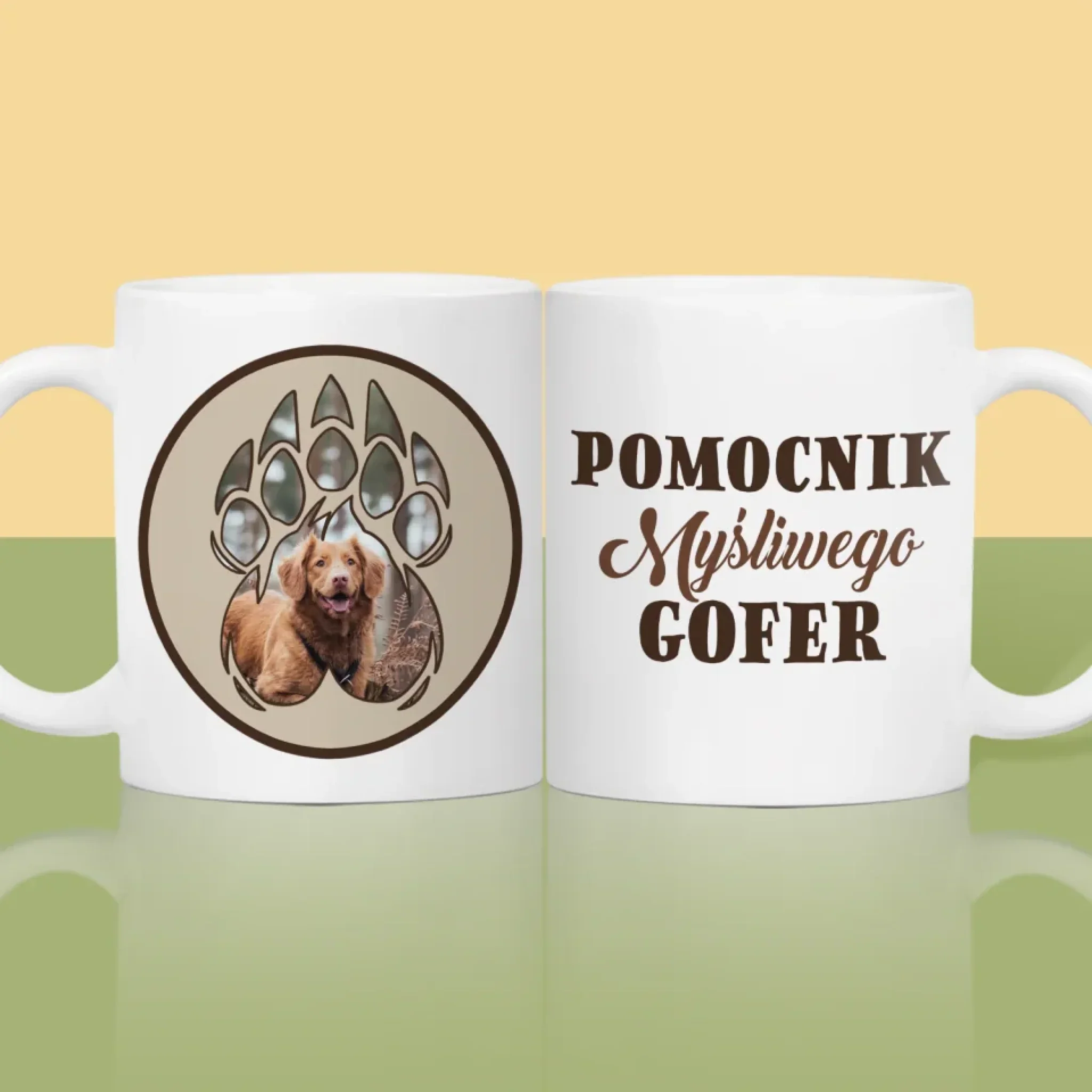 Kształt Ze Zdjęć: Pomocnik Myśliwego - Kubek z Nadrukiem - Image 2