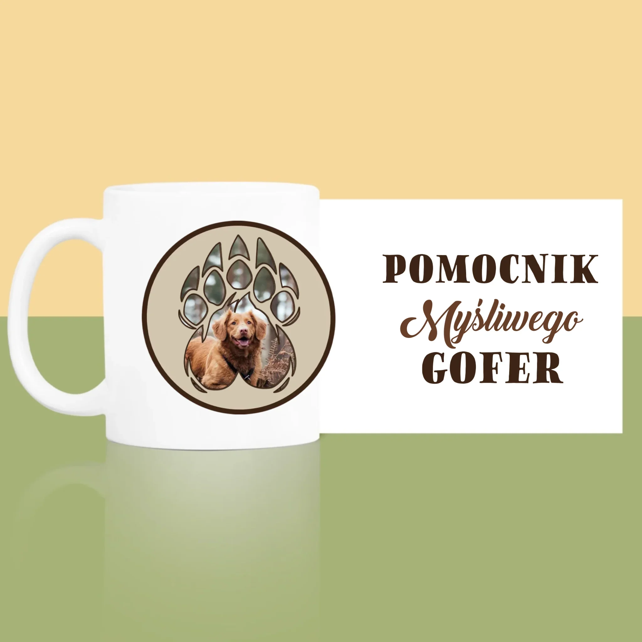 Kształt Ze Zdjęć: Pomocnik Myśliwego - Kubek z Nadrukiem - Image 3