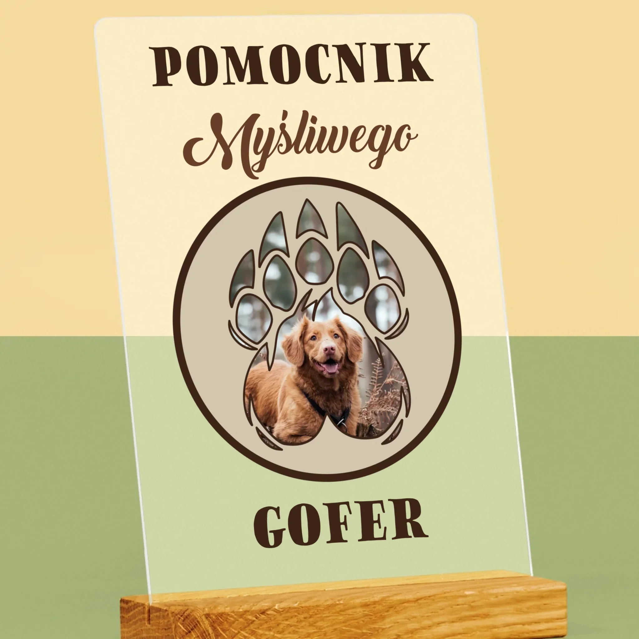 Kształt Ze Zdjęć: Pomocnik Myśliwego - Wydruk Na Szkle Akrylowym - Image 2