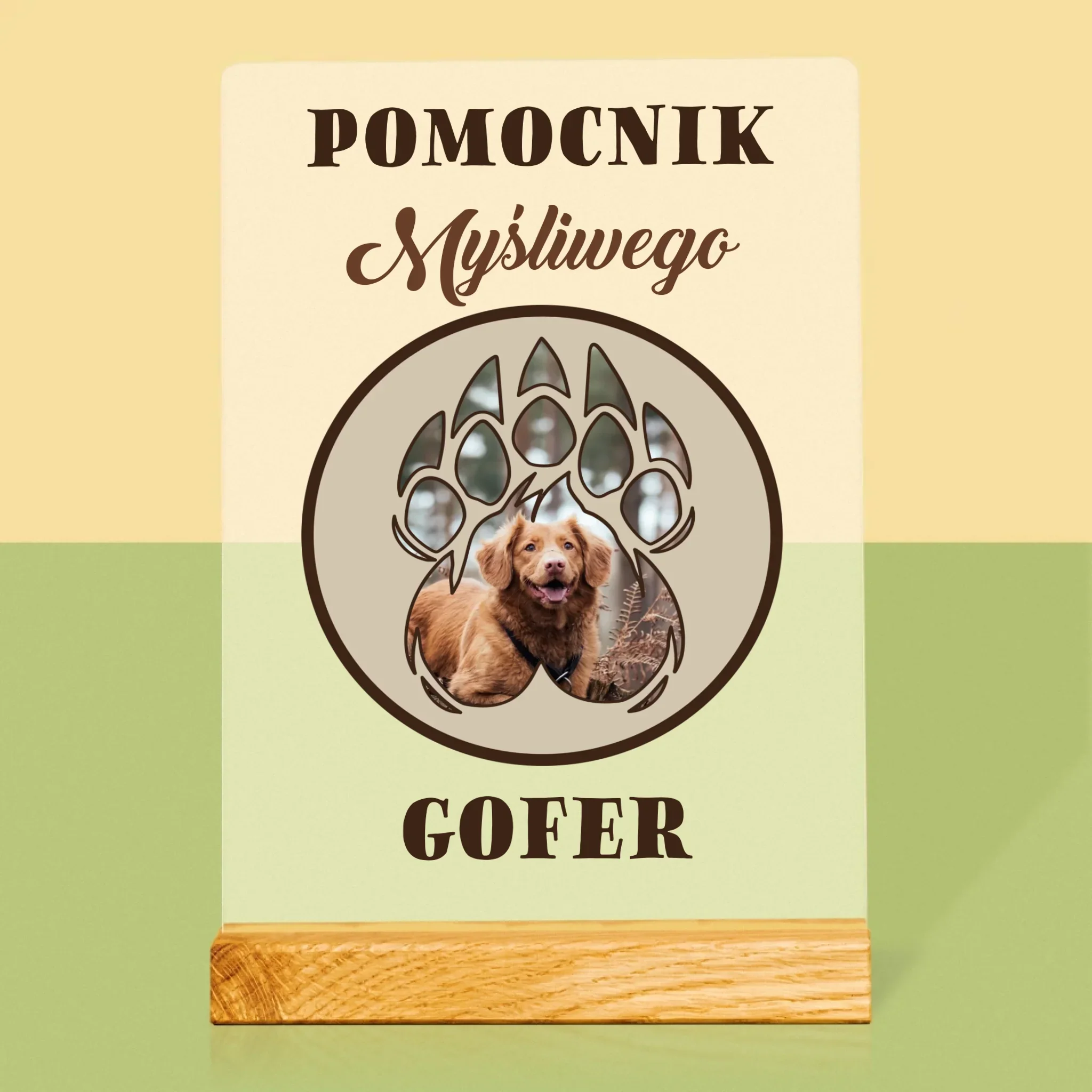 Kształt Ze Zdjęć: Pomocnik Myśliwego - Wydruk Na Szkle Akrylowym - Image 3