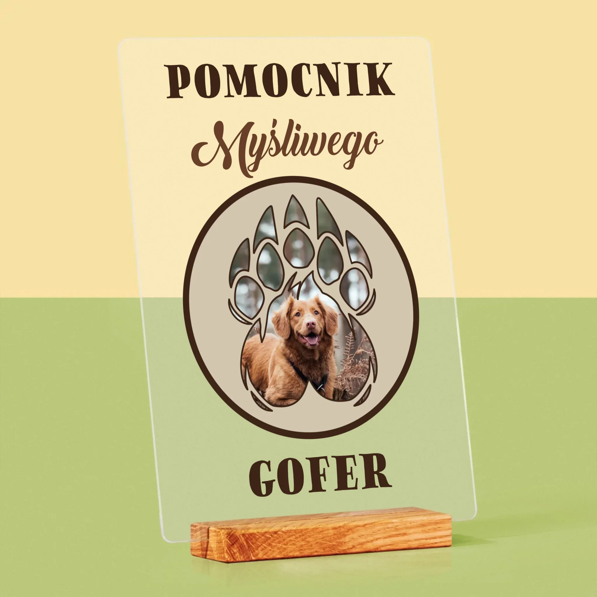 Kształt Ze Zdjęć: Pomocnik Myśliwego - Wydruk Na Szkle Akrylowym - Image 4