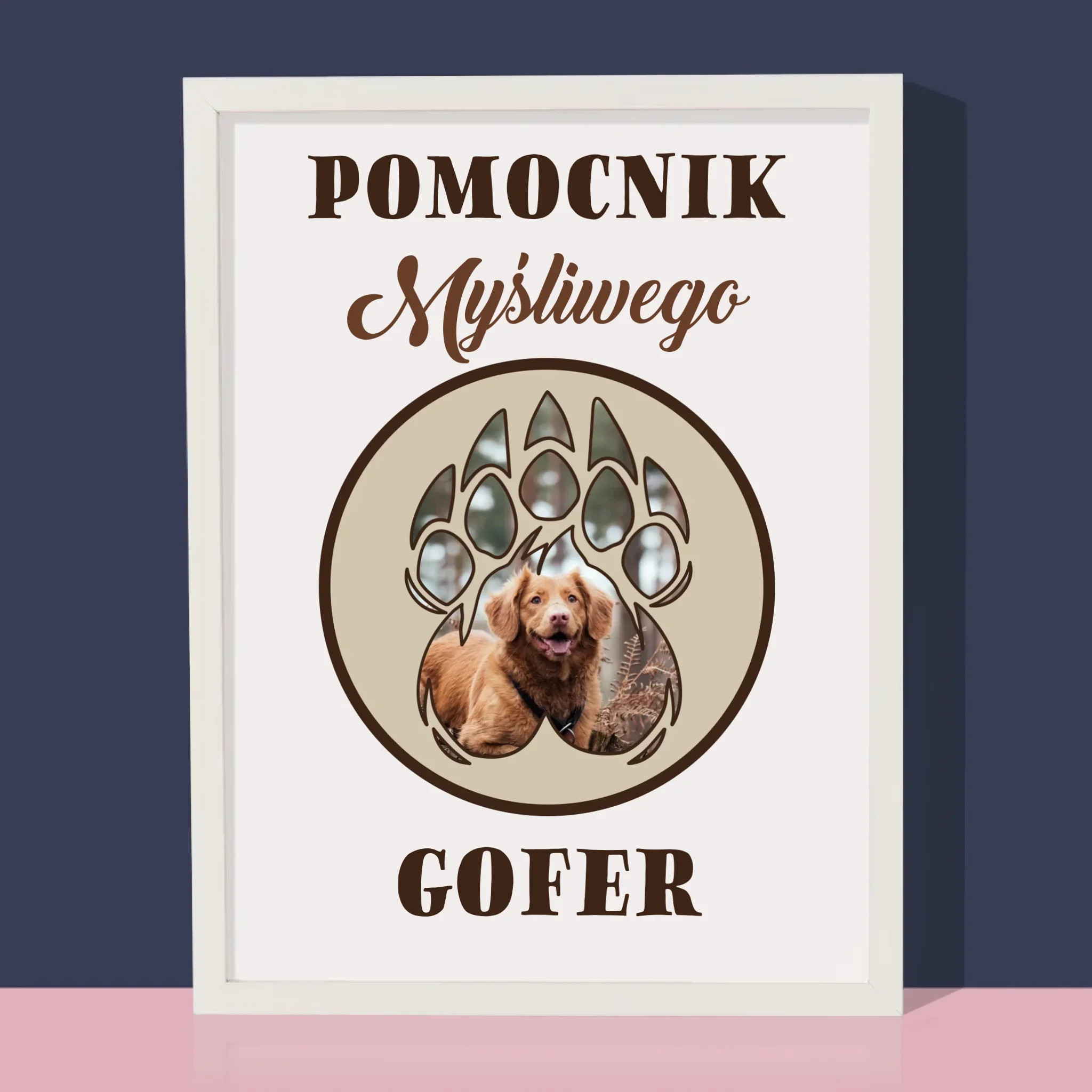 Kształt Ze Zdjęć: Pomocnik Myśliwego - Wydruk Obramowany - Image 4