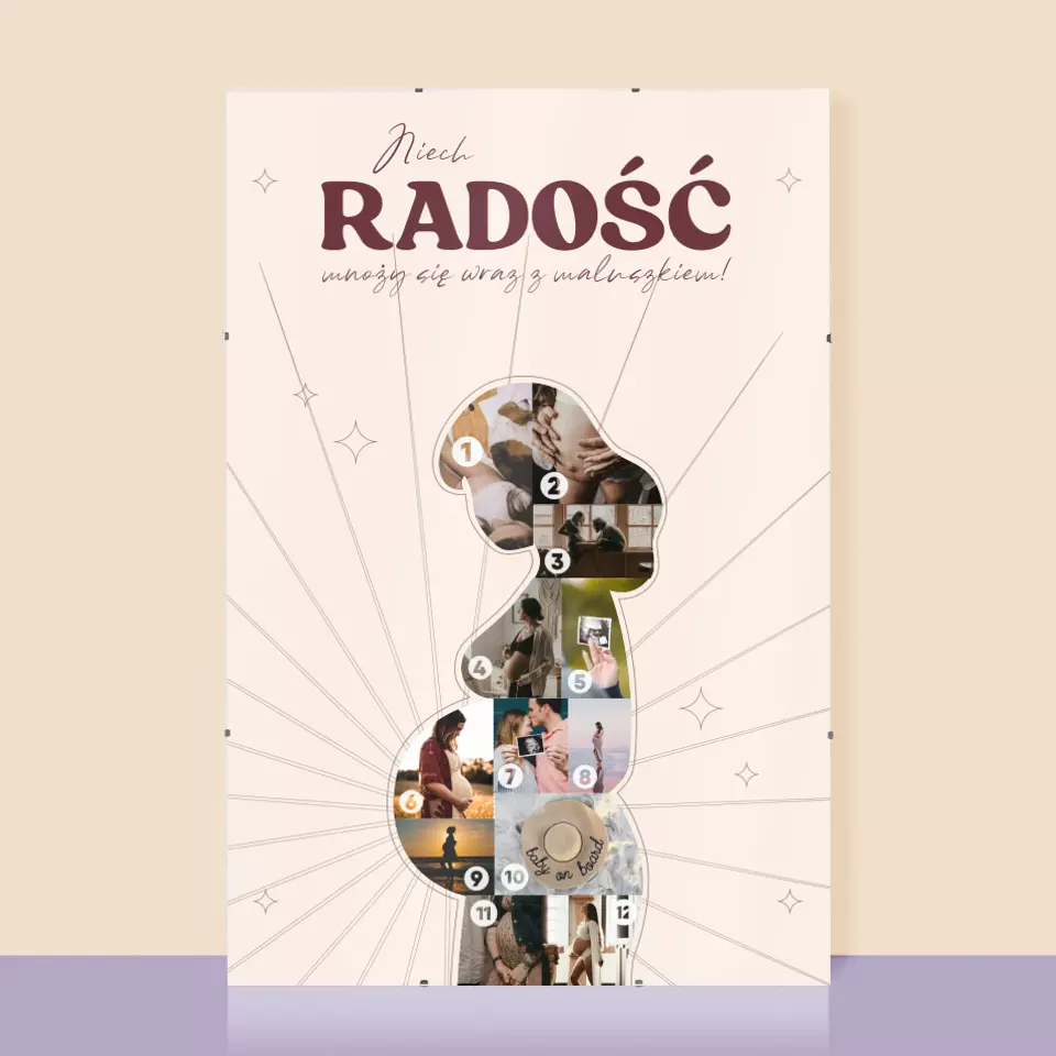 Kształt Ze Zdjęć: Radość - Personalizowany Plakat