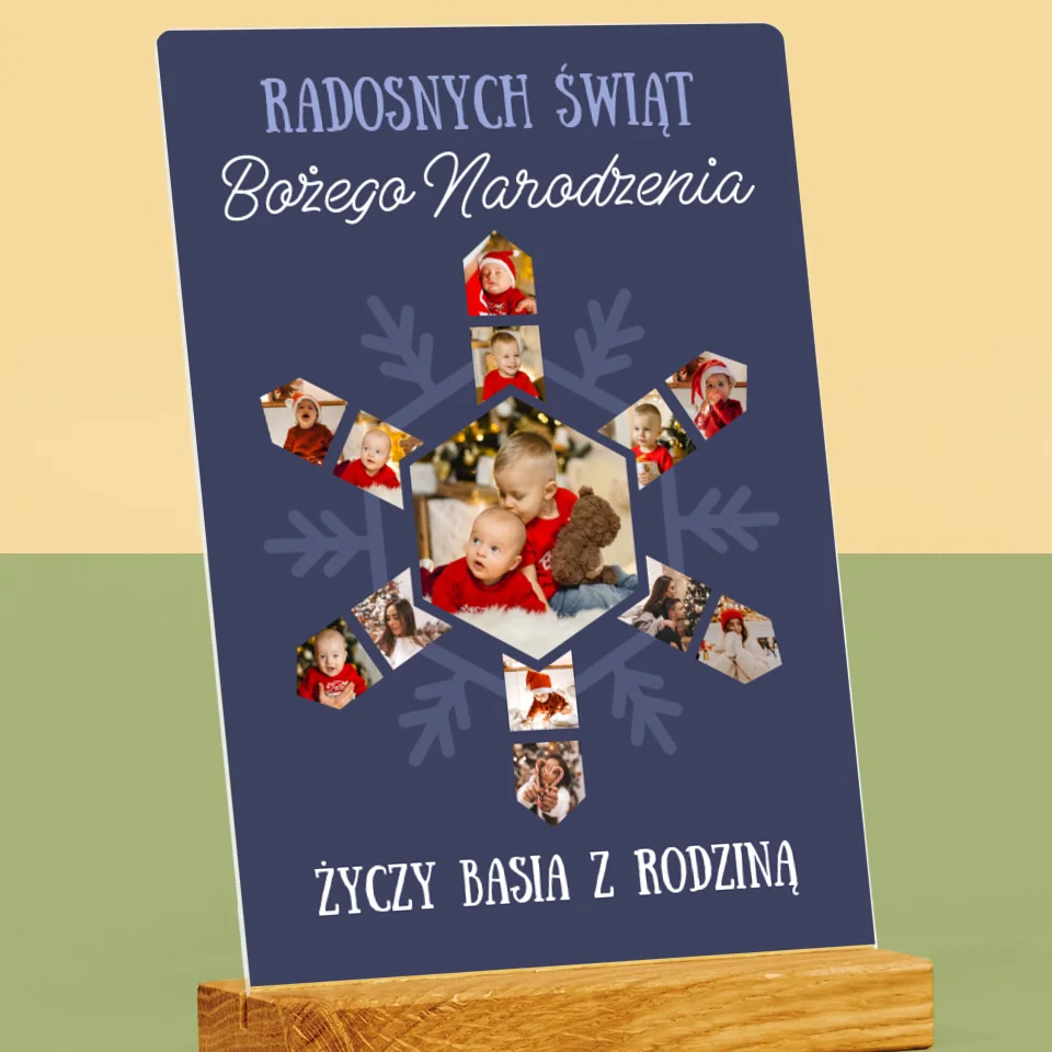 Kształt Ze Zdjęć: Śnieżynka - Wydruk Na Szkle Akrylowym - Image 2