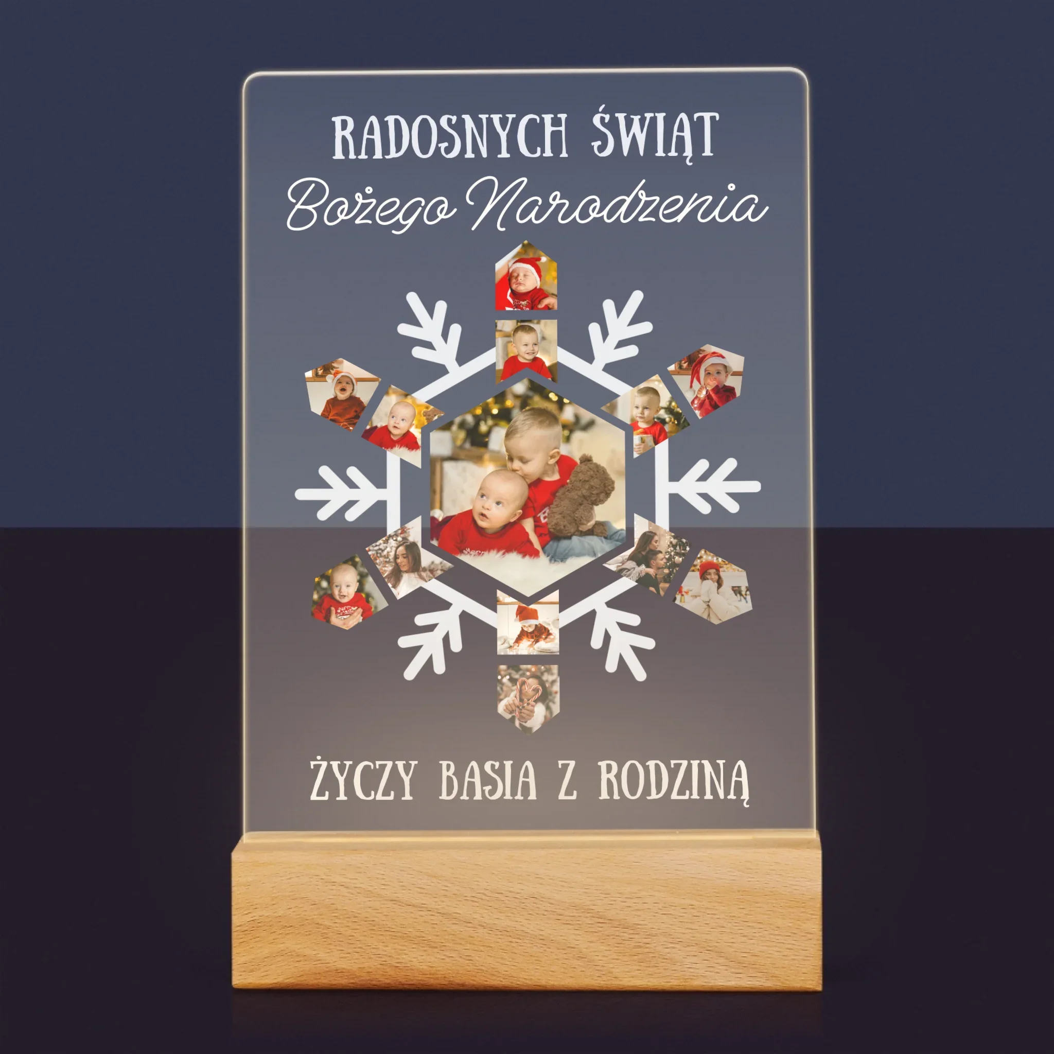 Kształt Ze Zdjęć: Śnieżynka - Wydruk Na Szkle Akrylowym - Image 7