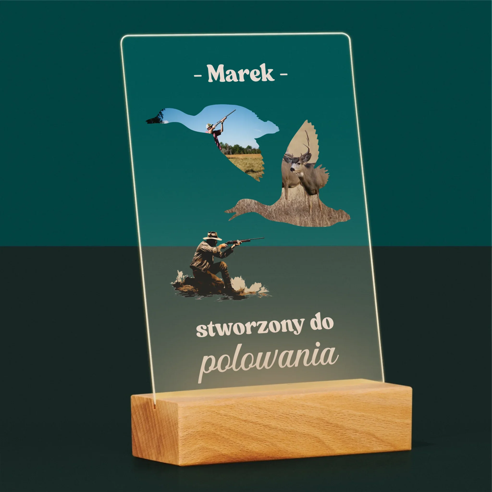 Kształt Ze Zdjęć: Stworzony Do Polowania - Wydruk Na Szkle Akrylowym - Image 5
