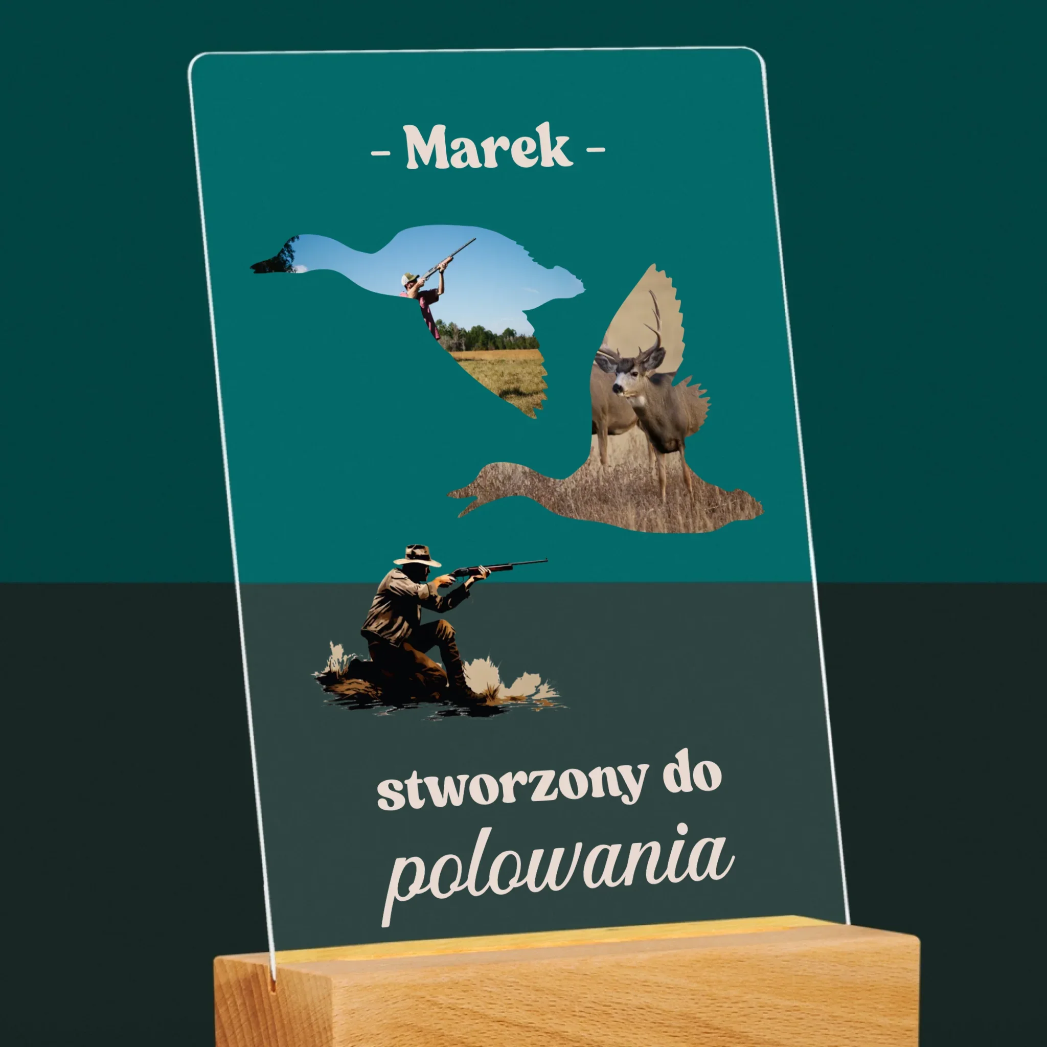 Kształt Ze Zdjęć: Stworzony Do Polowania - Wydruk Na Szkle Akrylowym - Image 6