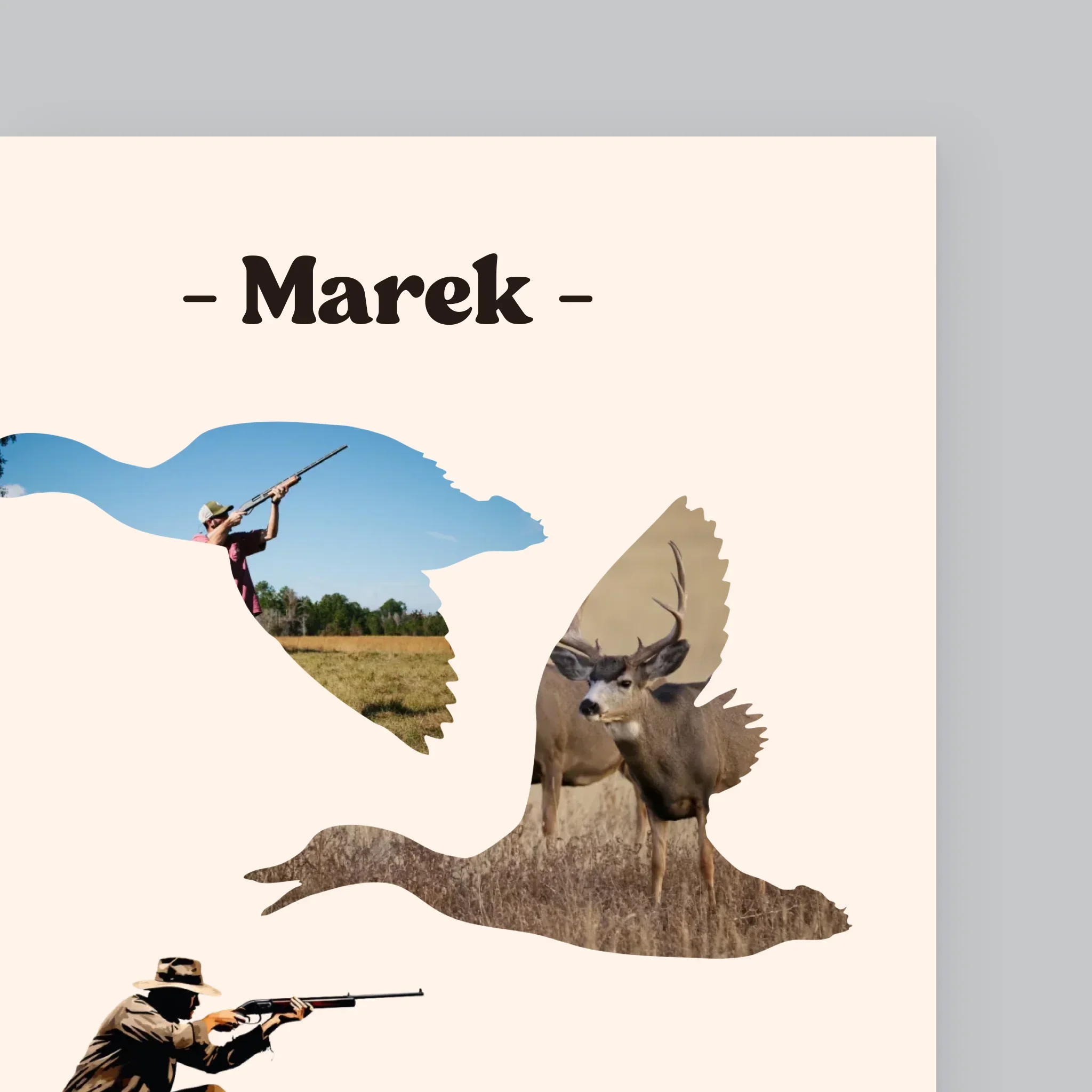 Kształt Ze Zdjęć: Stworzony Do Polowania - Wydruk Obramowany - Image 10