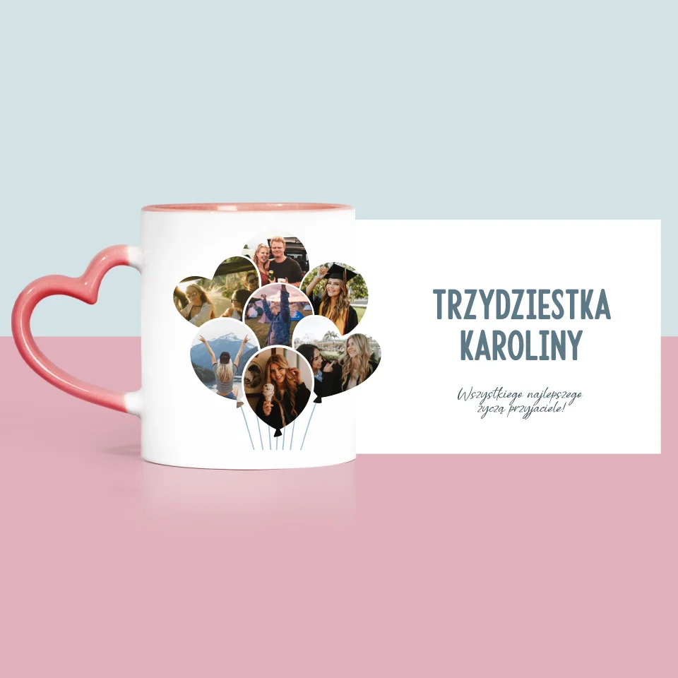 Kształt Ze Zdjęć: Trzydziestka Balony - Kubek z Nadrukiem - Image 10