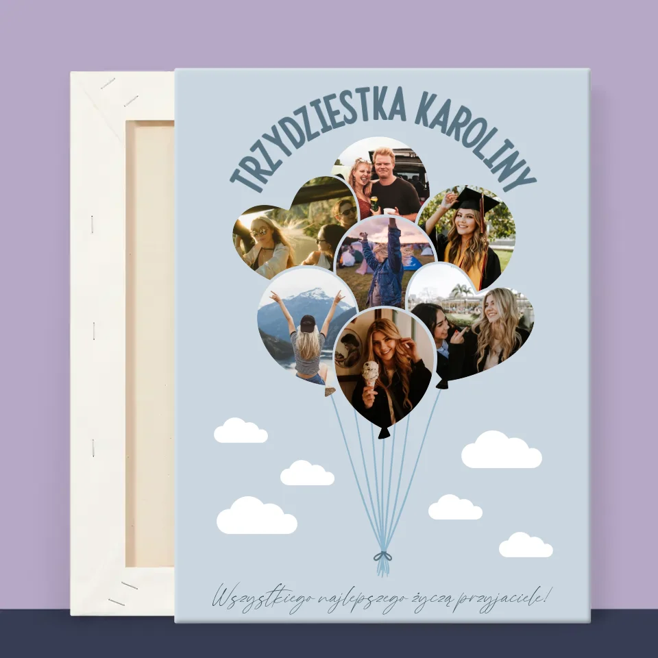 Kształt Ze Zdjęć: Trzydziestka Balony - Wydruk Obramowany - Image 12