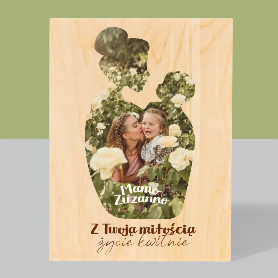 Kształt Ze Zdjęć: Twoja Miłość - Wydruk Na Drewnie - Image 3