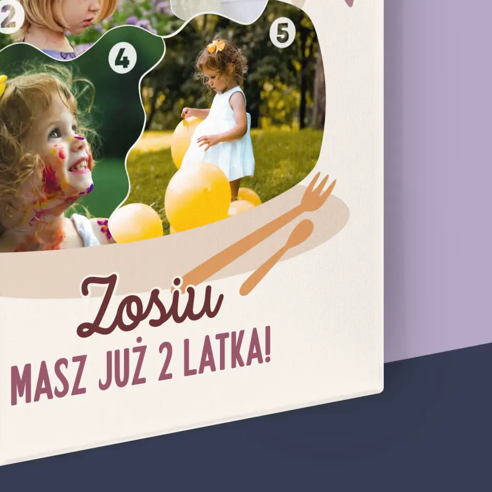 Kształt Ze Zdjęć: Urodzinowy Tort - Wydruk Obramowany - Image 16