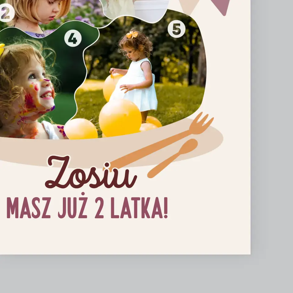 Kształt Ze Zdjęć: Urodzinowy Tort - Wydruk Obramowany - Image 4