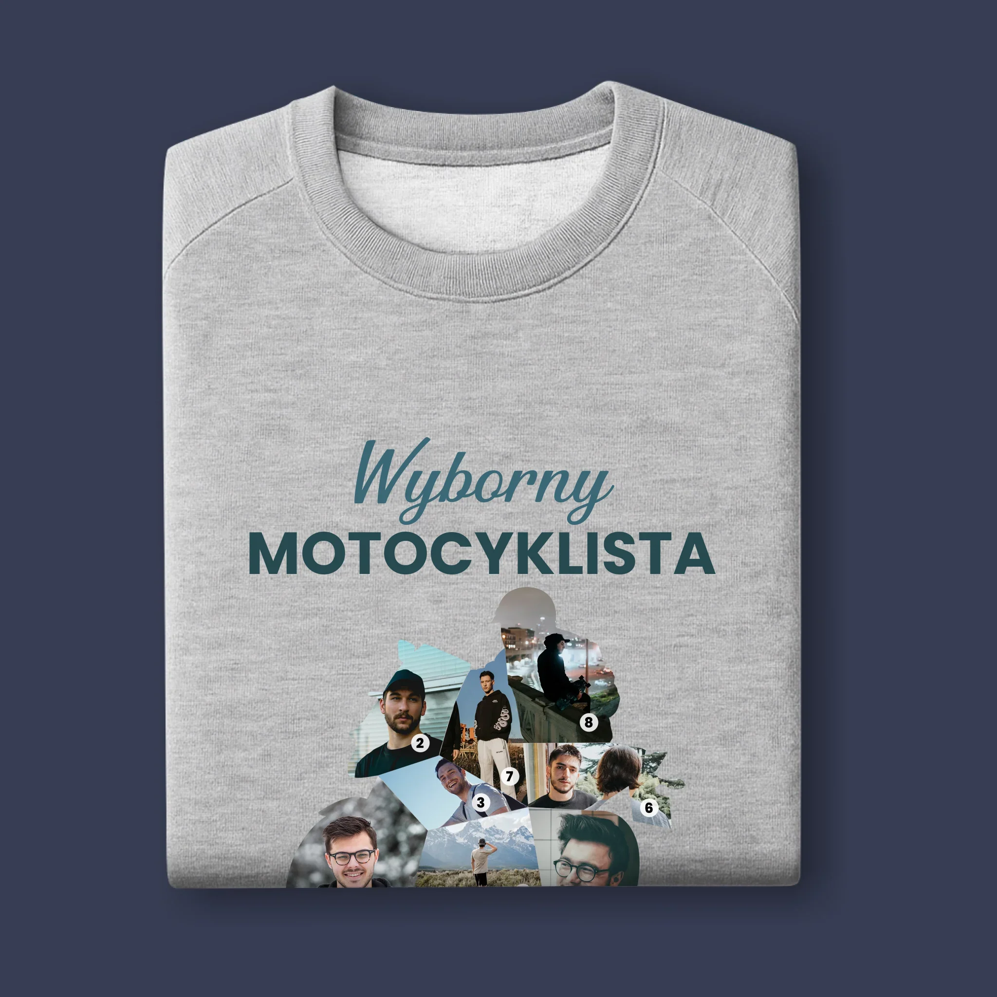 Kształt Ze Zdjęć: Wyborny Motocyklista - Bluza Męska Z Kapturem - Image 11