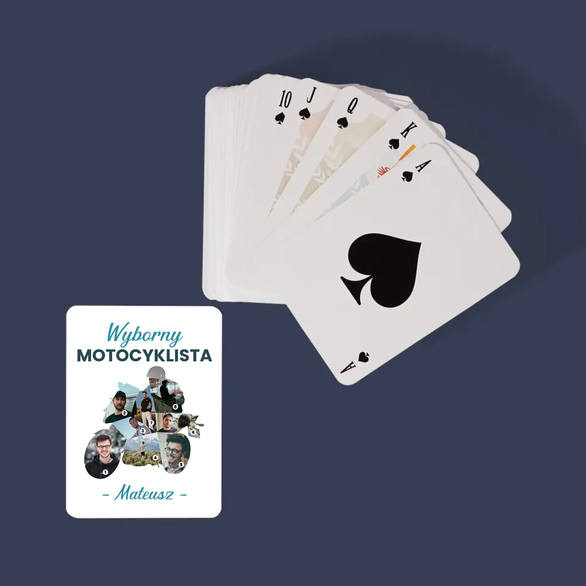 Kształt Ze Zdjęć: Wyborny Motocyklista - Karty Do Gry - Image 2