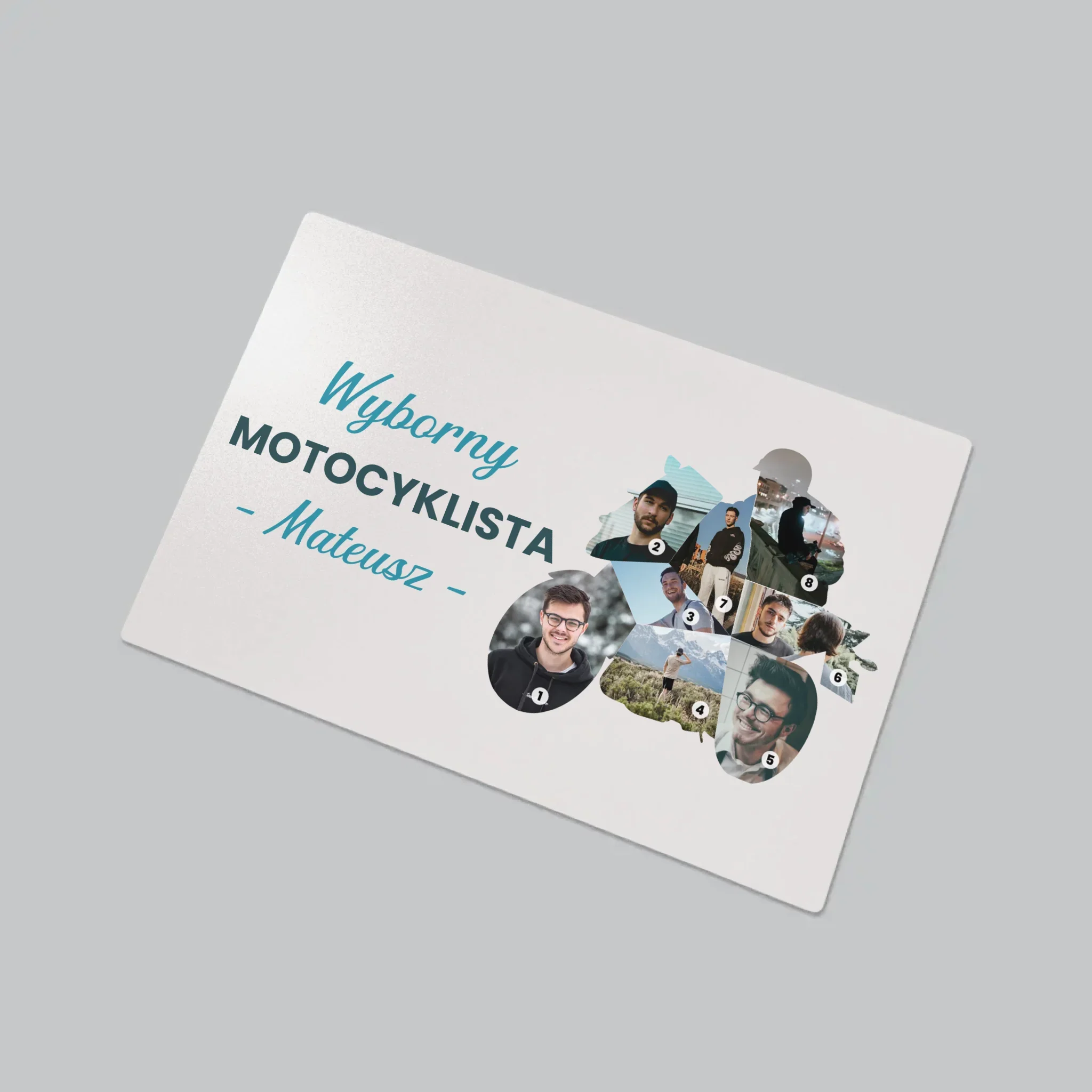 Kształt Ze Zdjęć: Wyborny Motocyklista - Podkładka Na Biurko