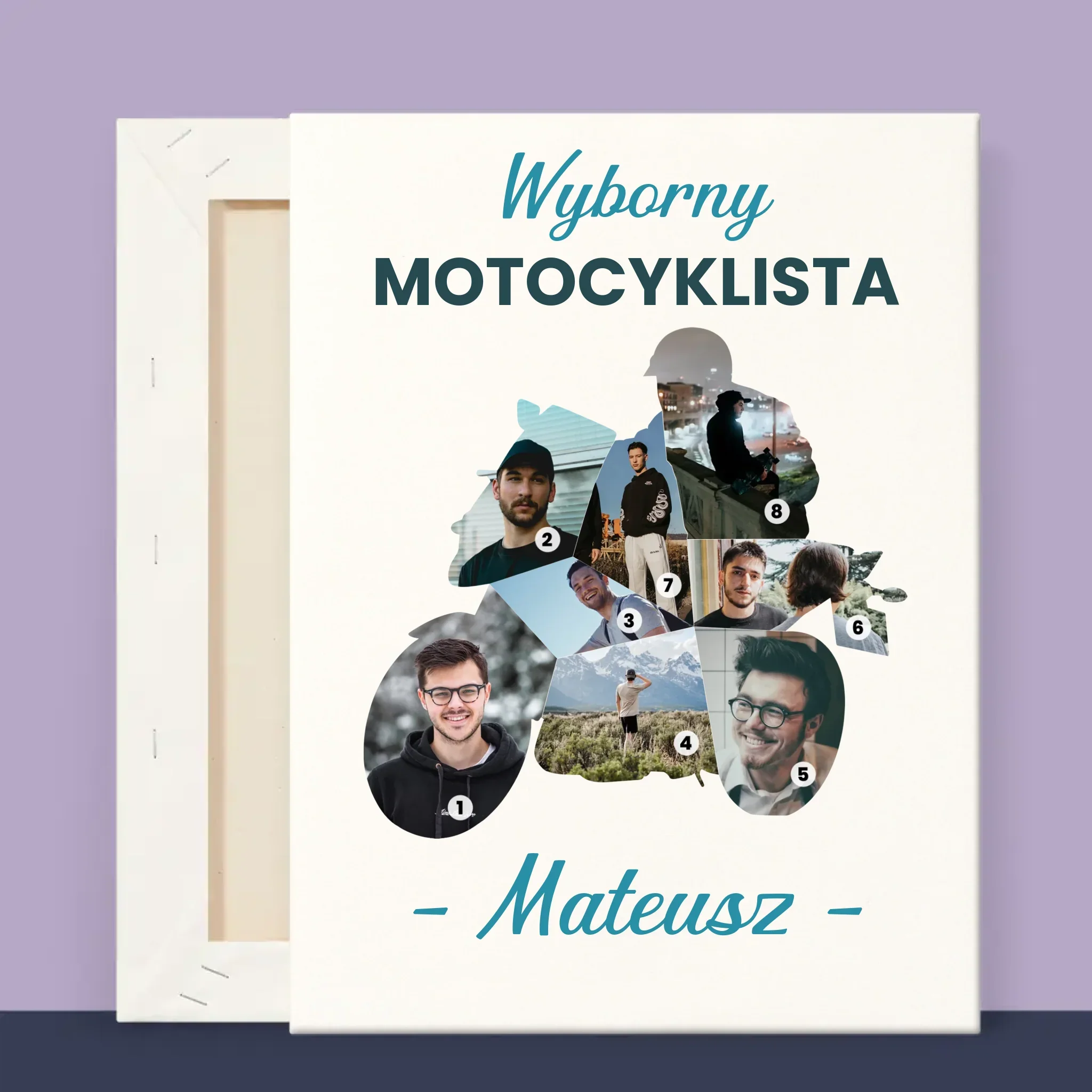 Kształt Ze Zdjęć: Wyborny Motocyklista - Wydruk Obramowany - Image 12