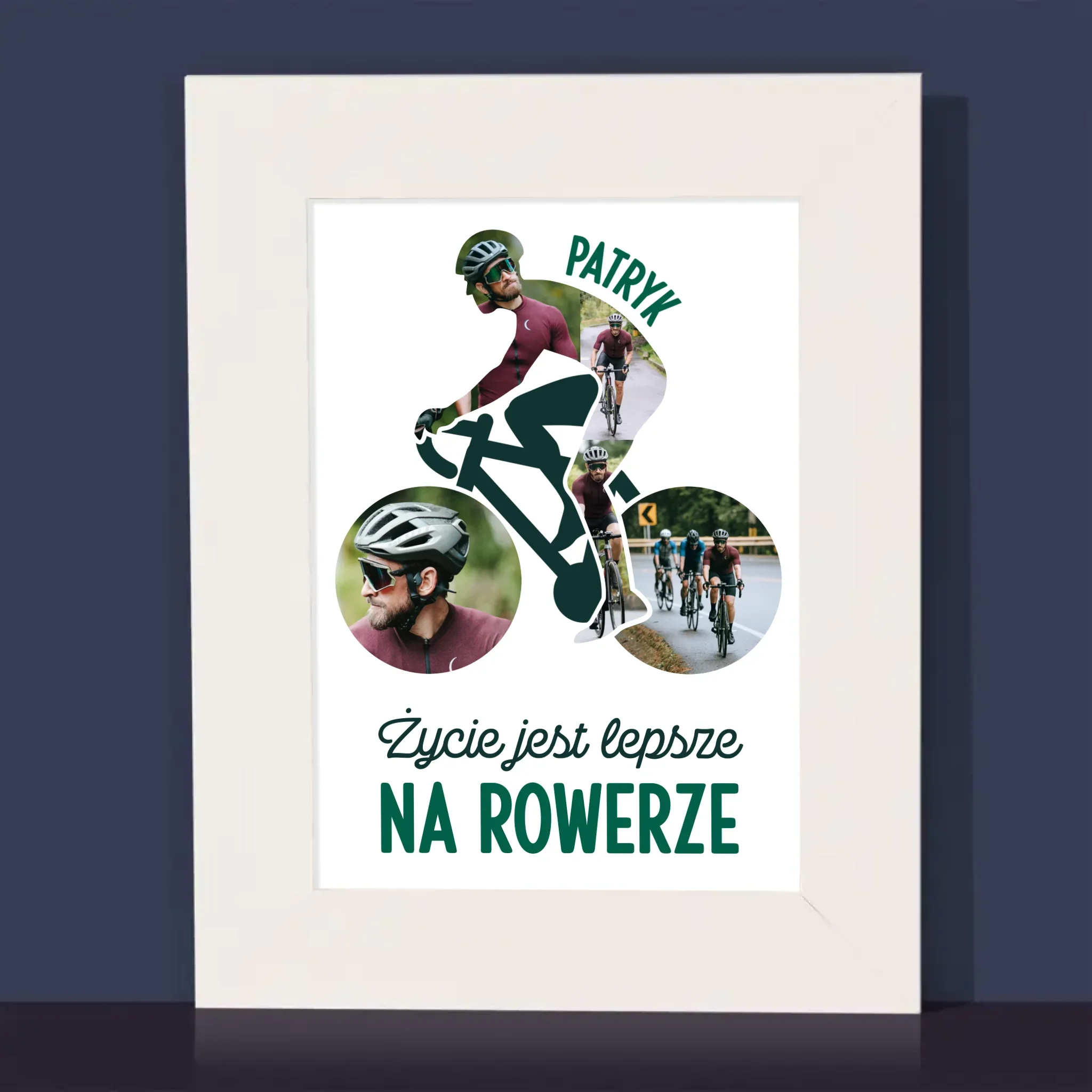 Kształt Ze Zdjęć: Życie Jest Lepsze Na Rowerze - Ramka Na Zdjęcie - Image 2