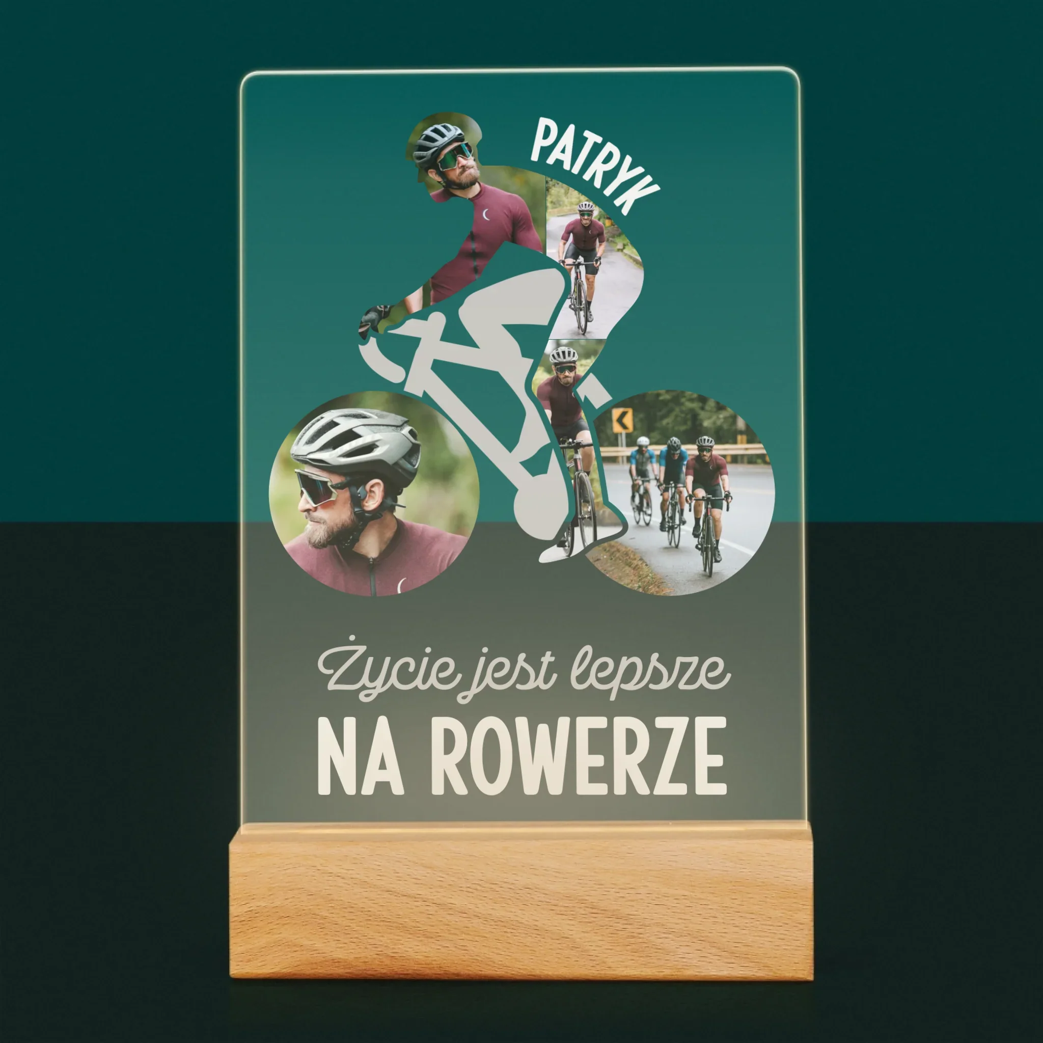 Kształt Ze Zdjęć: Życie Jest Lepsze Na Rowerze - Wydruk Na Szkle Akrylowym - Image 7