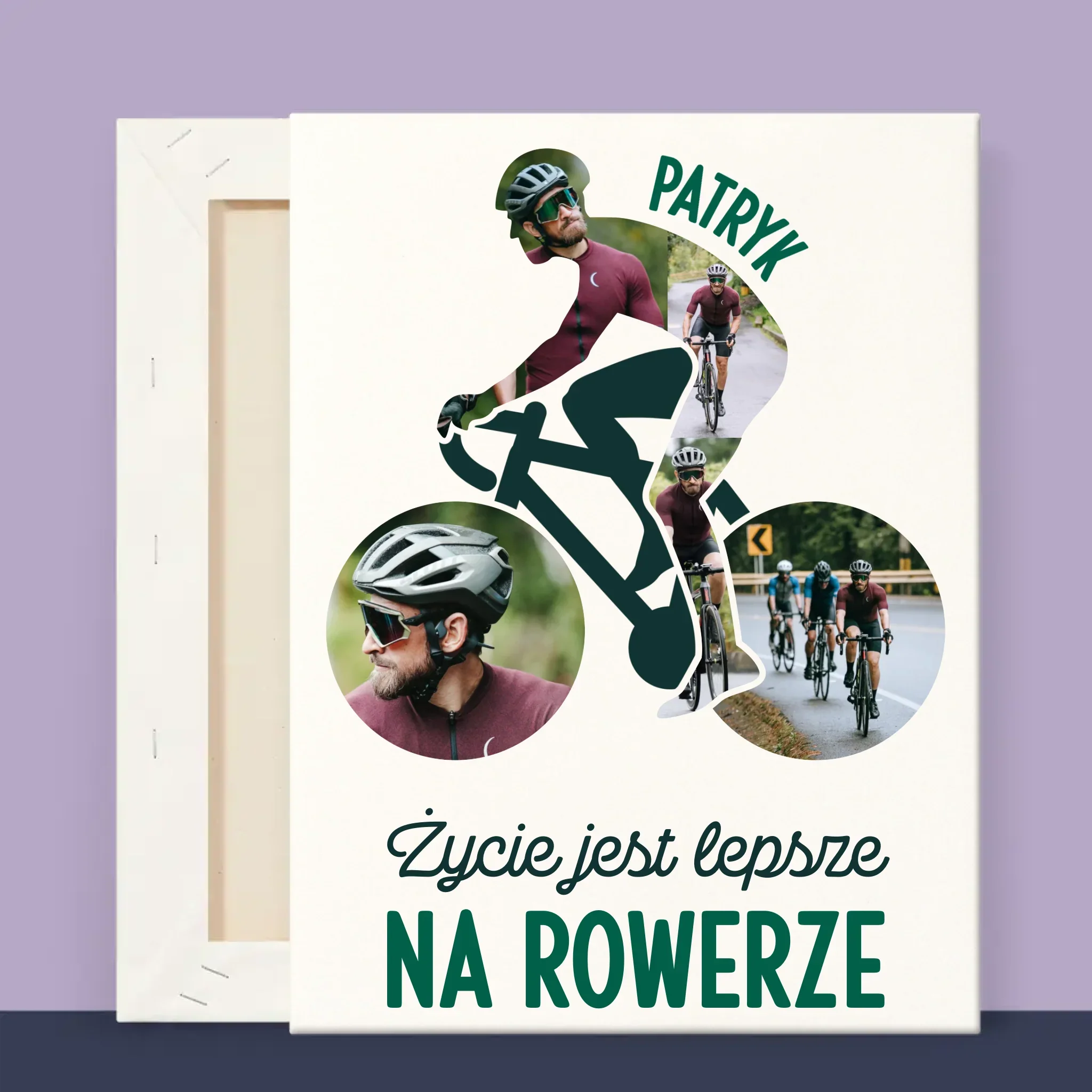 Kształt Ze Zdjęć: Życie Jest Lepsze Na Rowerze - Wydruk Obramowany - Image 12