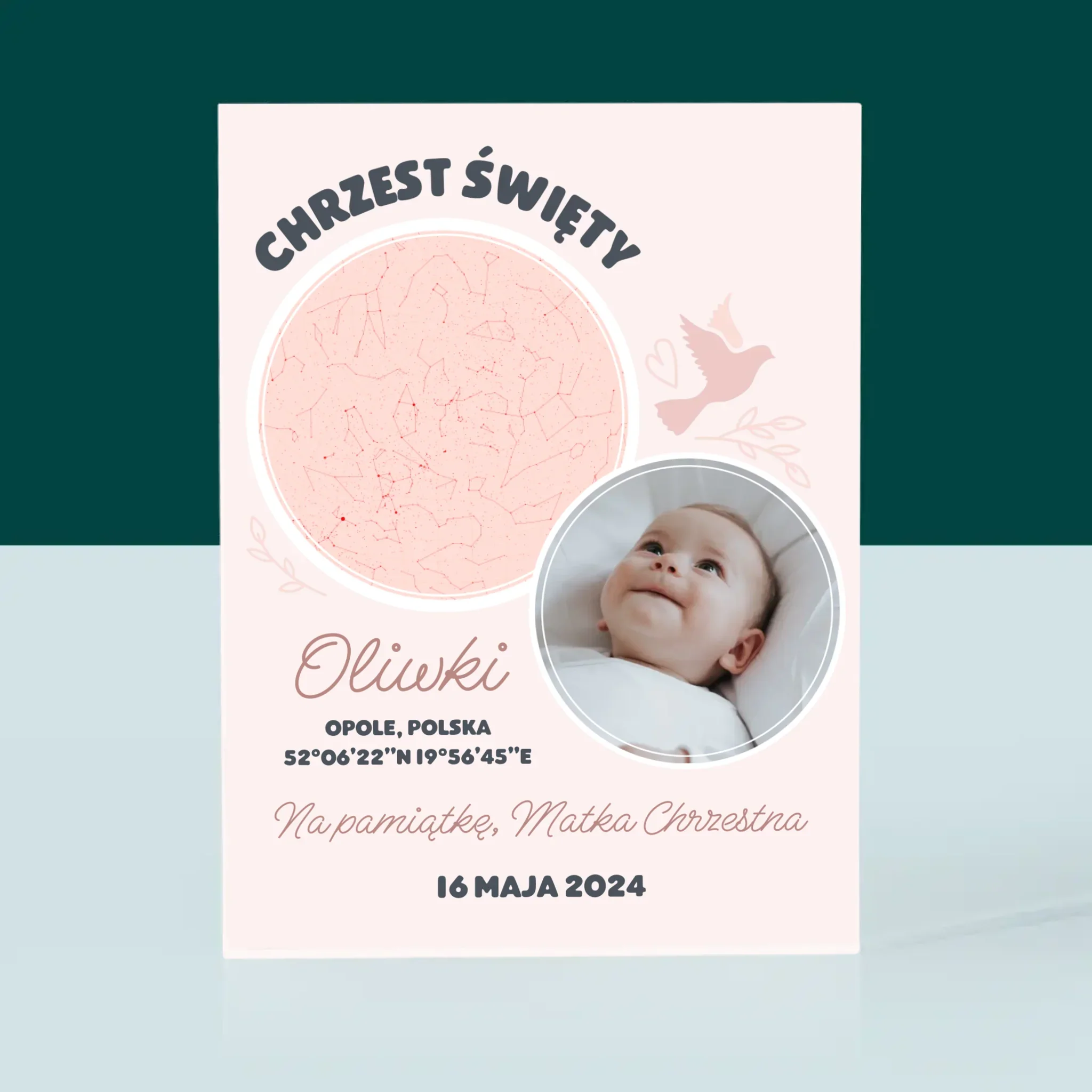 Mapa Gwiazd: Chrzest - Blok Akrylowy - Image 3