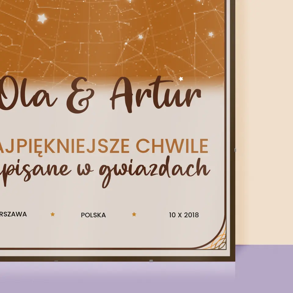 Mapa Gwiazd: Najpiękniejsze Chwile - Personalizowany Plakat - Image 2