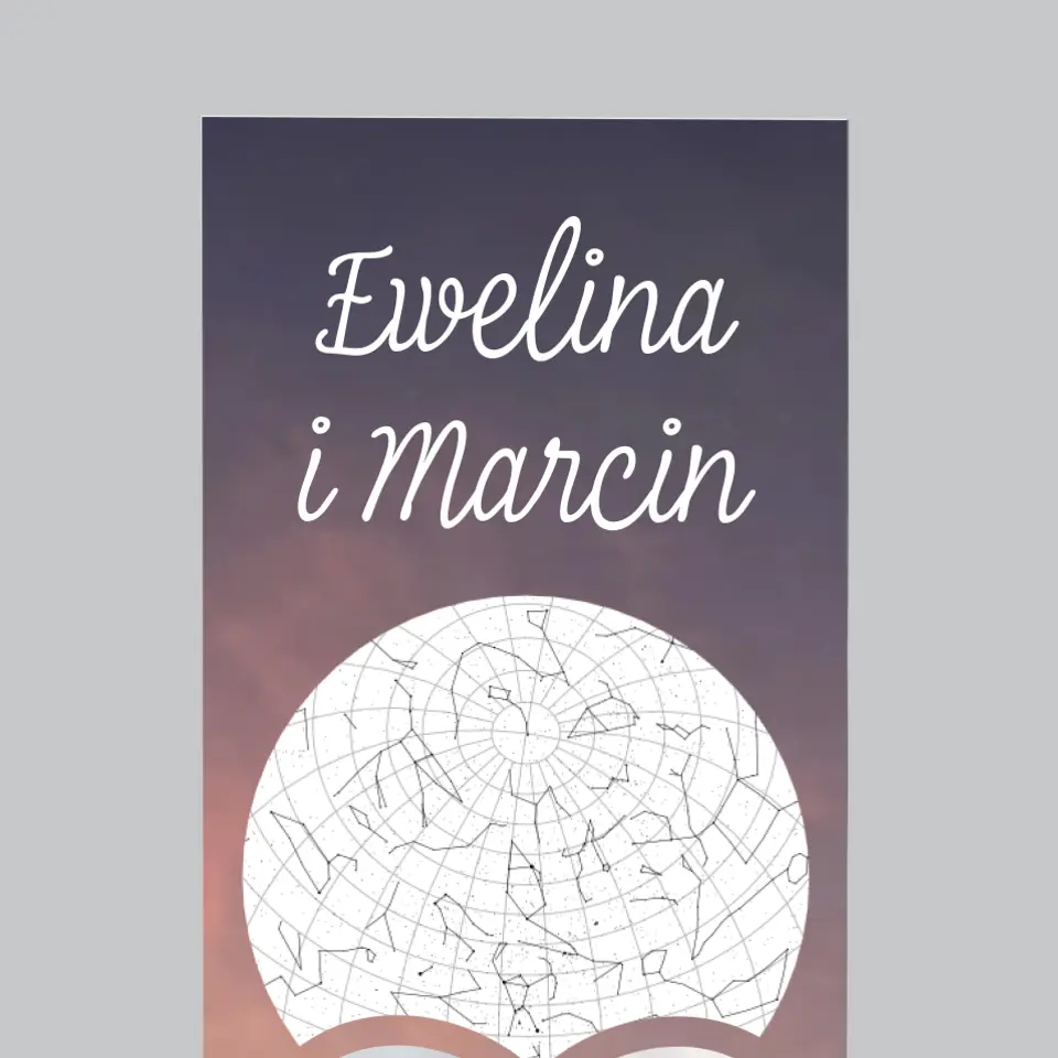 Mapa Gwiazd: Zakochana Para W Górach - Magnes Na Lodówkę - Image 3