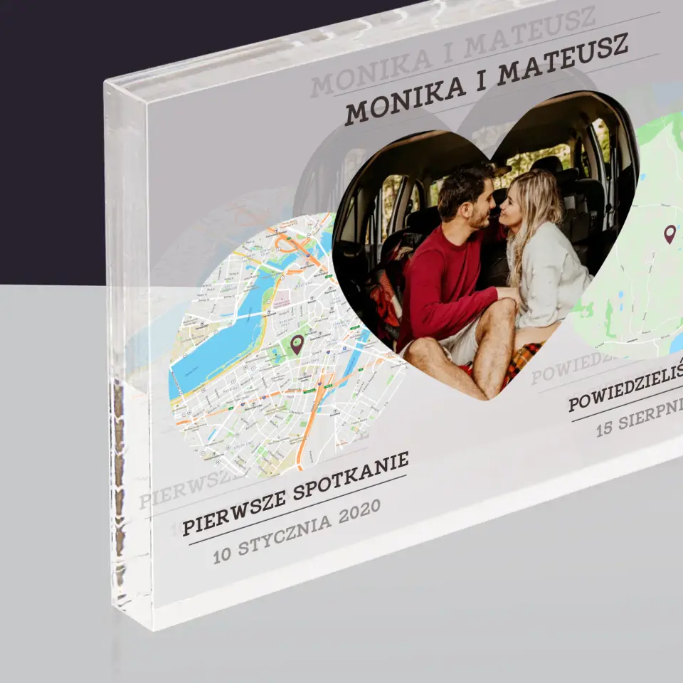 Mapa Miasta: Nasze Miejsca - Blok Akrylowy z Nadrukiem - Image 2