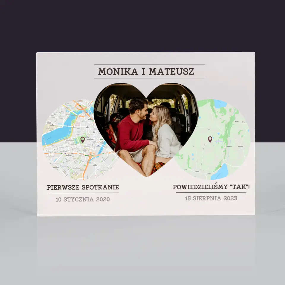 Mapa Miasta: Nasze Miejsca - Blok Akrylowy z Nadrukiem - Image 3