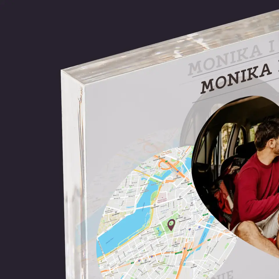 Mapa Miasta: Nasze Miejsca - Blok Akrylowy z Nadrukiem - Image 4