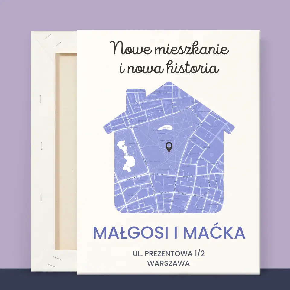 Mapa Miasta: Nowe Mieszkanie - Wydruk Obramowany - Image 11