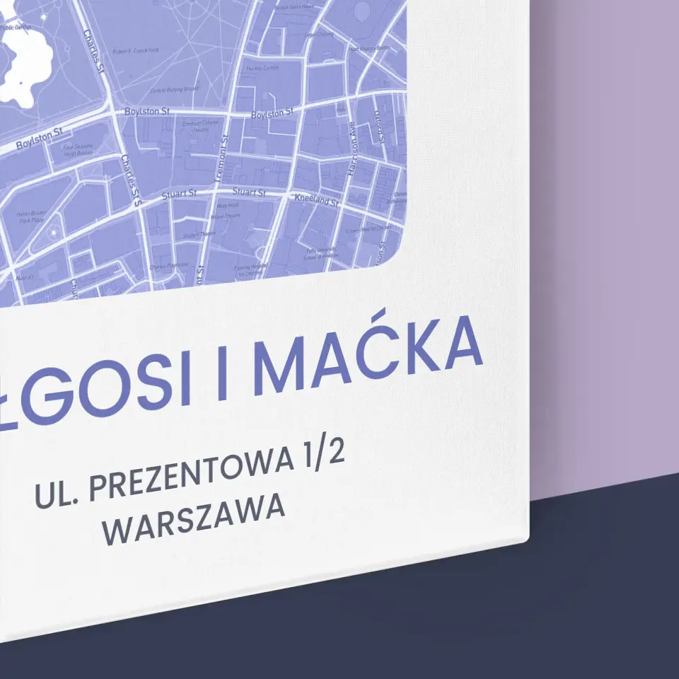 Mapa Miasta: Nowe Mieszkanie - Wydruk Obramowany - Image 16