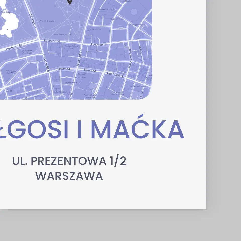 Mapa Miasta: Nowe Mieszkanie - Wydruk Obramowany - Image 4