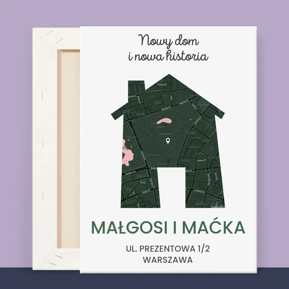 Mapa Miasta: Nowy Dom - Wydruk Obramowany - Image 13