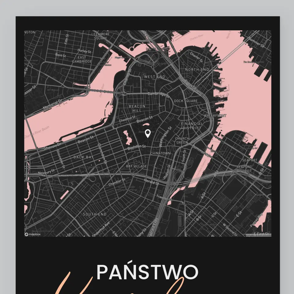 Mapa Miasta: Państwo - Wydruk Obramowany - Image 2
