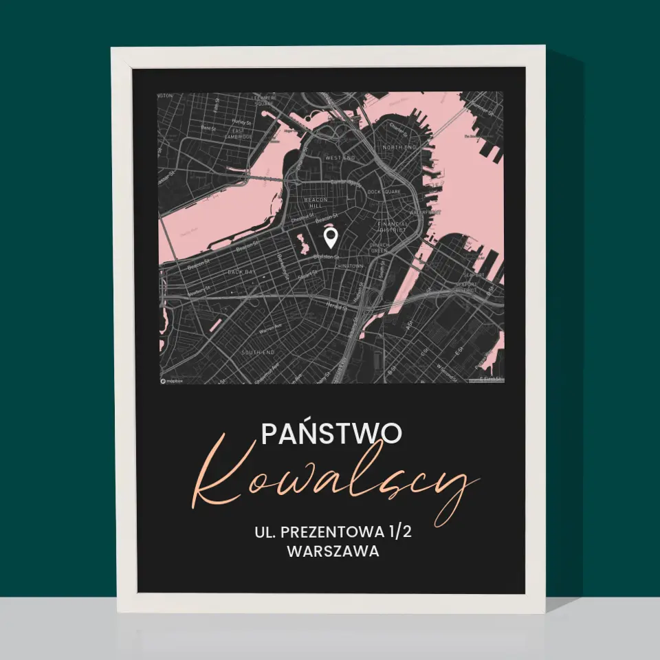 Mapa Miasta: Państwo - Wydruk Obramowany - Image 8