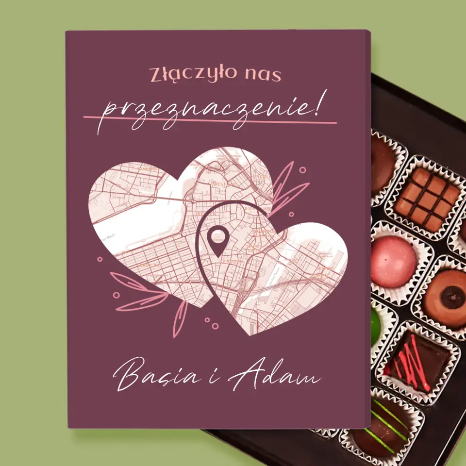 Mapa Miasta: Przeznaczenie - Personalizowane Praliny - Image 2