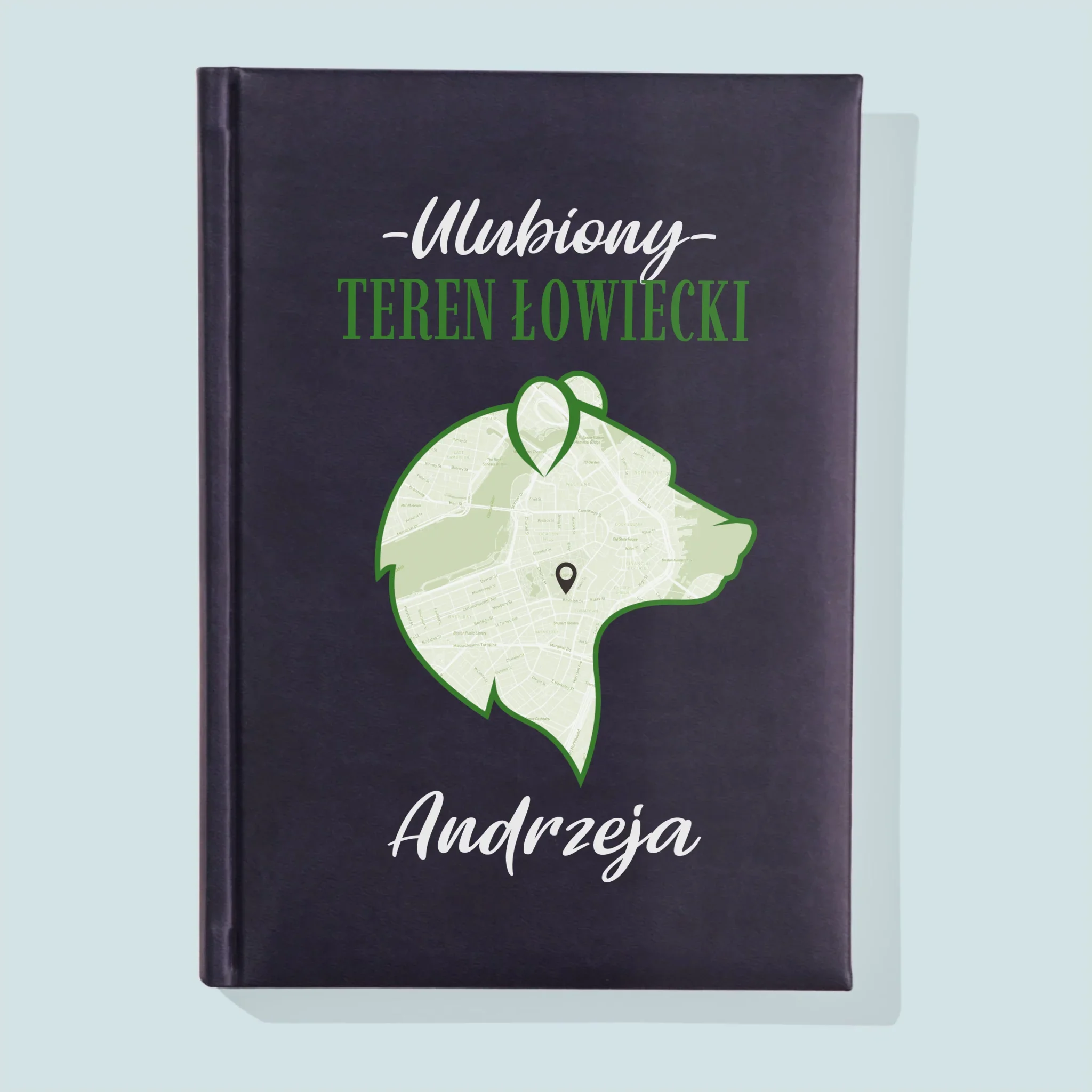 Mapa Miasta: Ulubiony Teren Łowiecki - Notes Książkowy z Nadrukiem - Image 2
