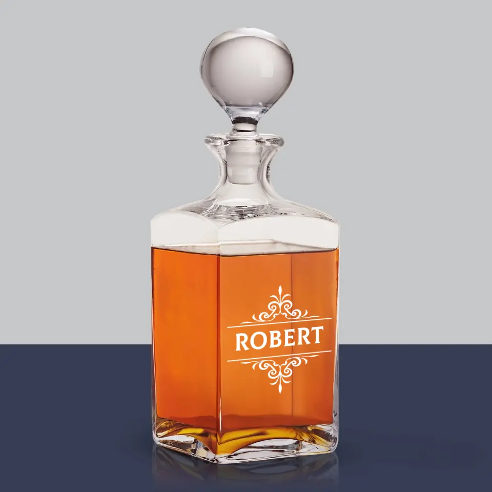 Monogram: Imię Elegant - Karafka Do Whisky z Grawerem