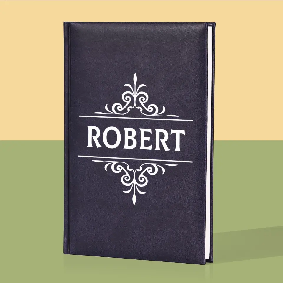 Monogram: Imię Elegant - Notes Książkowy z Nadrukiem