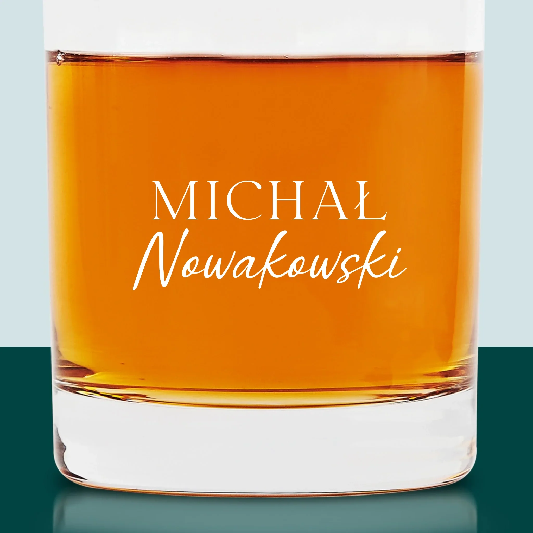 Monogram: Imię i Nazwisko - Szklanka Do Whisky - Image 2