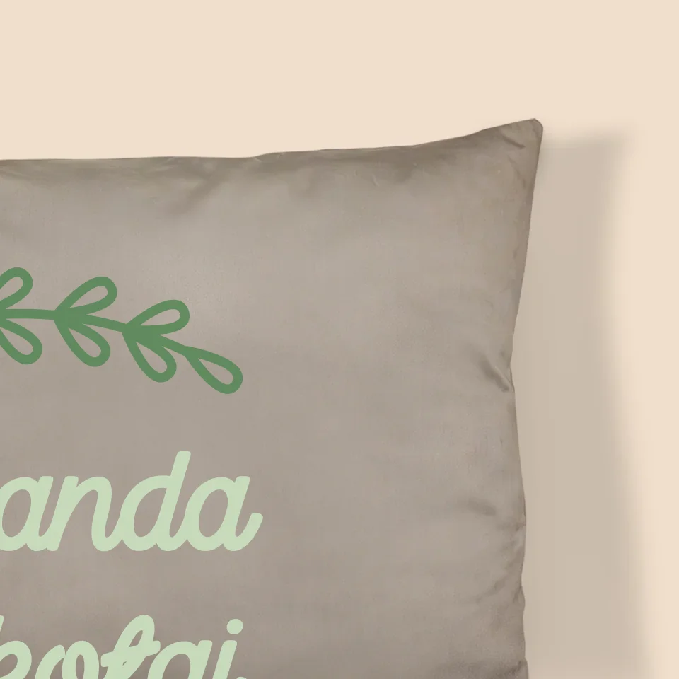 Monogram: Imiona Listki - Poduszka z Nadrukiem - Image 2
