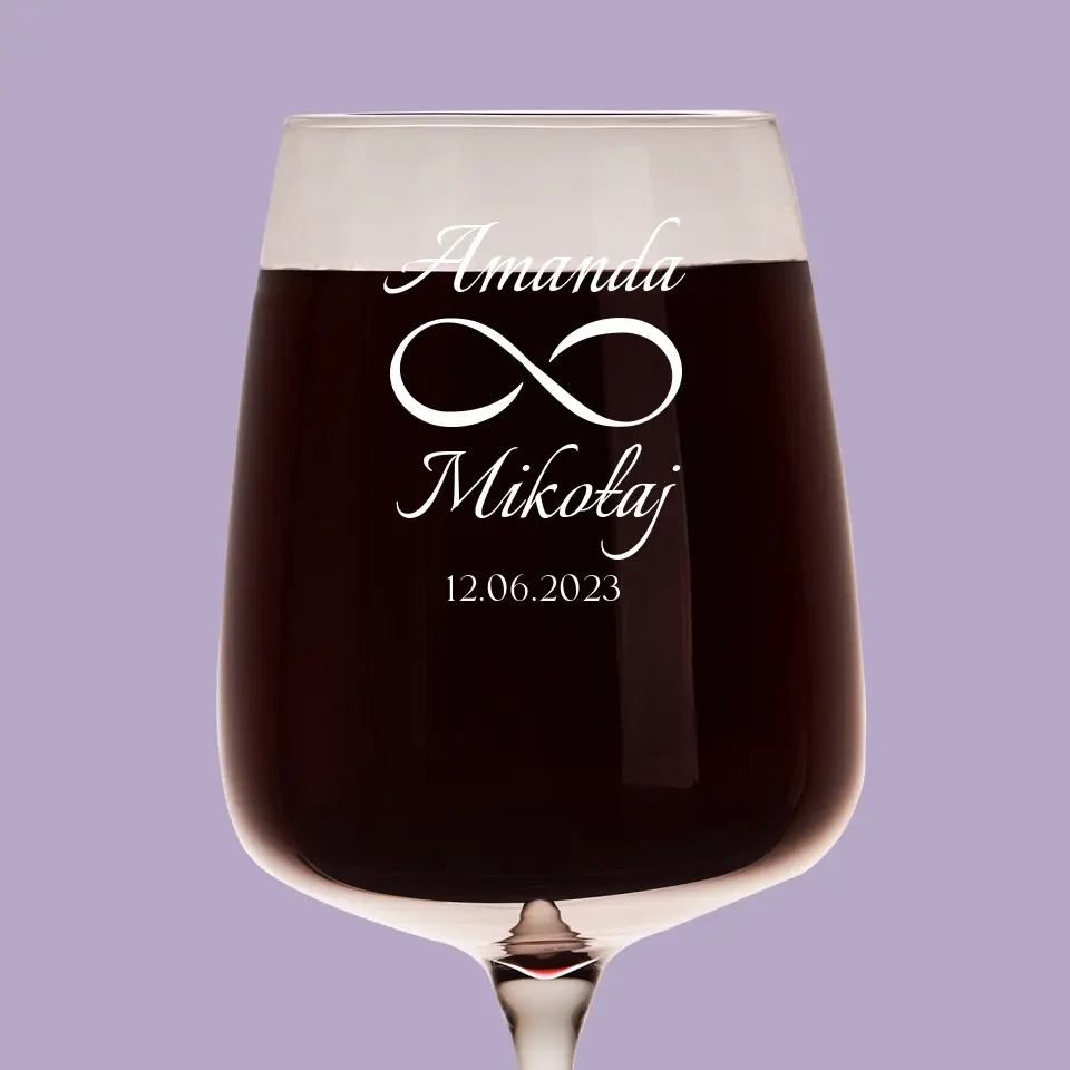 Monogram: Imiona Nieskończoność - Kieliszek Do Wina - Image 5