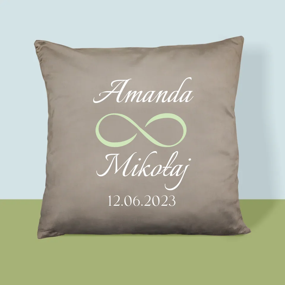 Monogram: Imiona Nieskończoność - Poduszka z Nadrukiem