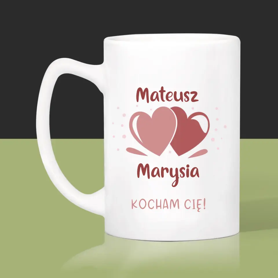 Monogram: Imiona Serca - Kubek z Nadrukiem - Image 5
