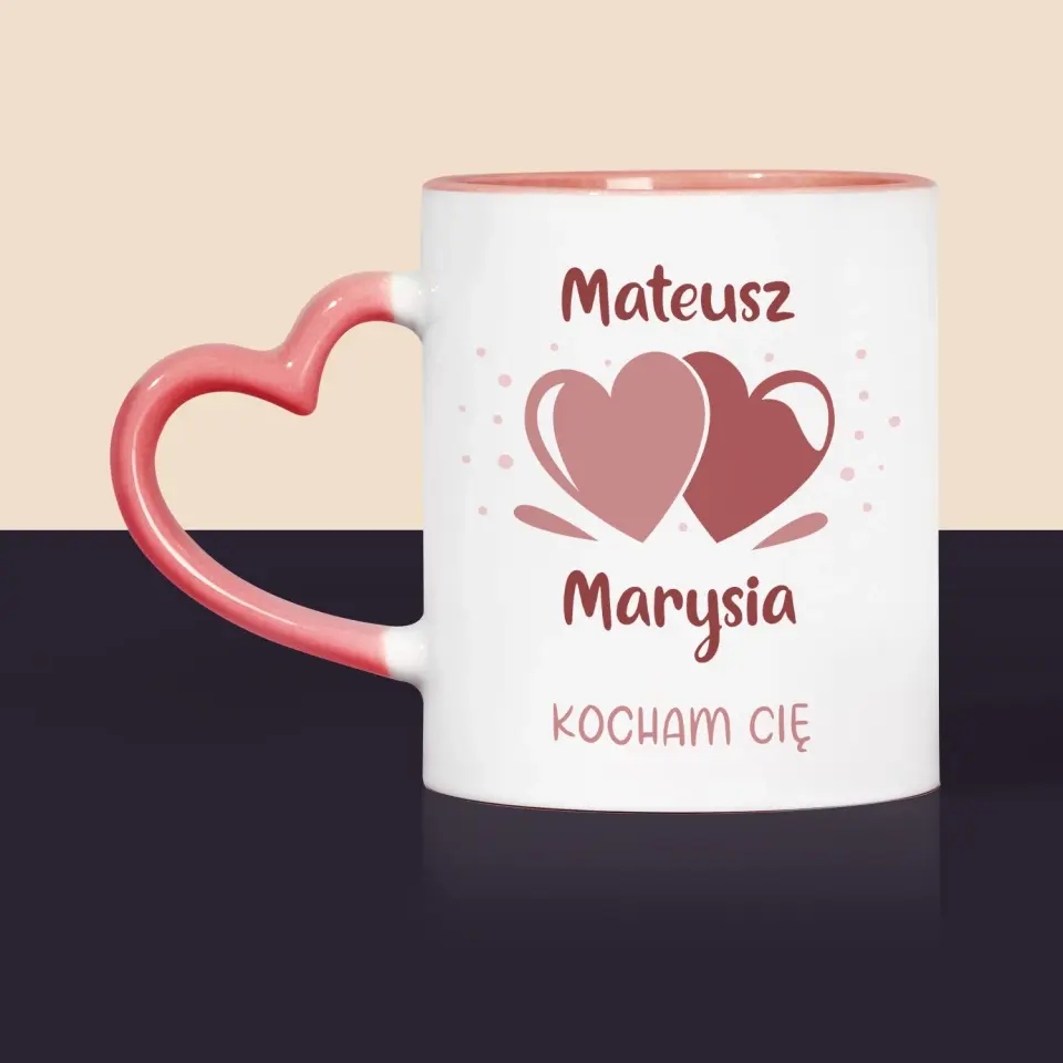 Monogram: Imiona Serca - Kubek z Nadrukiem - Image 6
