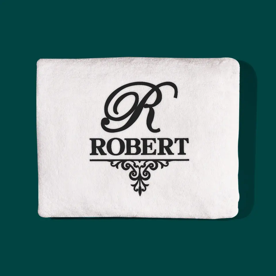 Monogram: Inicjał Elegant - Ręcznik - Image 2